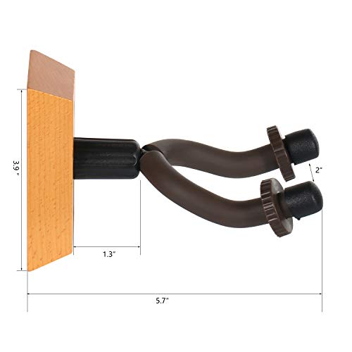 Guitar Wall Mount Hanger 4-Pack, EONLION Guitar Hanger Wall Hook Holder Stand for Bass Electric Acoustic Guitar Ukulele