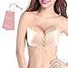 [New Version] Adhesive Bra Push up Bra Backless Bra with Drawstring, Invisible Bras for Women