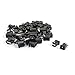 uxcell 50PCS 5.5mmx2.1mm 3Pins PCB Mounting Female DC Power Jack