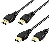 HDMI Cable, Rankie 2-Pack 10 Feet Latest Standard HDMI 2.0 HDTV Cable - Supports Ethernet, 3D, 4K and Audio Return (Black) - R1108A