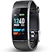 DR.VIVA Fitness Tracker Watch, Exercise Bands Sports Watch Heart Rate Monitor Wrist Smart Bracelet Touch Screen Pedometer Watch Compatible with Android and iOS Phones