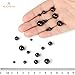 BEADNOVA Black Onyx Beads Natural Crystal Beads Stone Gemstone Round Loose Energy Healing with Crystal Stretch Cord for Jewelry Making (8mm, 45-48pcs)