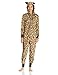 Totally Pink Women's Cozy Plush Onesie, Brown, Medium