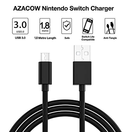 image for AZACOW Accessories Kit Bundle for Nintendo Switch 2019, 8 in 1 Complet
