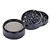 New 4-layer Aluminum Herbal Herb Tobacco Grinder Smoke Grinders (Black)