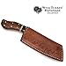 Wild Turkey Handmade Collection Full Tang 1075 High Carbon Steel Fixed Blade Knife w/Leather Sheath (1824)