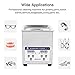 Skymen Ultrasonic Jewelry Cleaner 2L Ultra Sonic Cleaner Machine with Heating and Time Setting, Ultrasonic Bath Cleaning for Eyeglass, Denture, Silver Jewelry, Watches Metal Parts and Tools