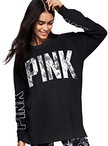 Hoodie Women Long Sleeve Loose Vs Pink Sweatshirts Women Tracksuits Tops Print Pink Hooded Hoodies Autumn Sweatshirts P53 Z15 Black Hoodies M