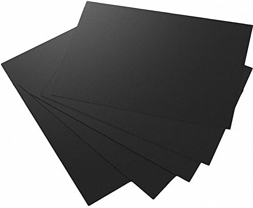 HenglongCook Black Barbecue Mat (Set of 5) Teflon Non Stick BBQ Grill Pad Sheet for Gas Charcoal Electric Grilling 0.2mm