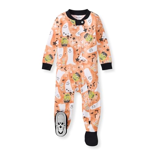 Burt's Bees Baby Baby Girls Pajamas, One-Piece Footed Sleeper PJs, Non-Slip Snu…