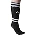 Champion Sports SL4B Youth Sock Style Soccer Shin Guards - Ages 4-6, Black, Small