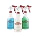 Houseables Spray Bottle Cleaner, Plastic, 32 Oz. Professional Sprayer, Adjustable Nozzle, Pack of 3 …