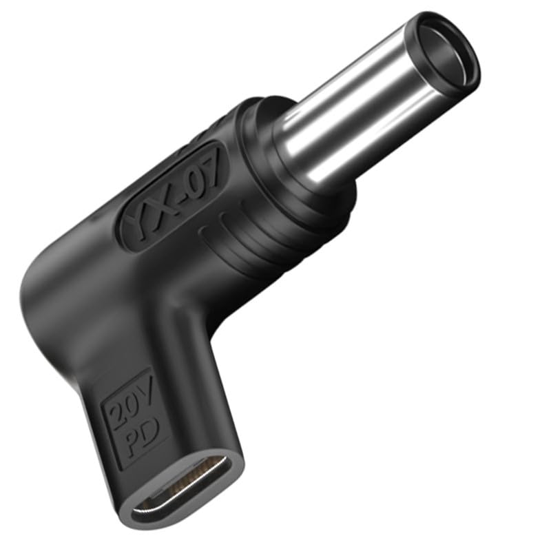 100W USB C to DC Adapter 7.4 x 5.0 mm, PD USB C Female to 18.5V / 19.5V DC Male, Type C to 7.4 x 5.0 mm Adapter made for HP Laptop Series