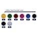 9PCS Glitter Heat Transfer Vinyl Sheets 9 - Colors Iron On PU HTV Sheets for T-Shirt Silhouette Cameo Cricut Machines Craft Cutters 12 by 10 Inches