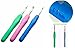 3 PCS Crochet Hooks Set w/Ergonomic Soft Grip Handles - New Size K Hook a.k.a 6.5mm 7mm 8mm (L) - Longer Shaft Than Others To Allow More Yarn Loops - EXCLUSIVE ONLY - Perfect For Arthritic Hands