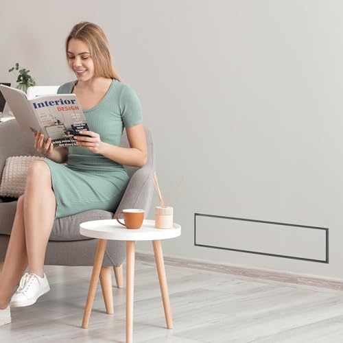 6PCS 8x30 Air Vent Covers, Flush Wall Vent Covers Metal Ceiling Vent Cover | Heavy Duty Steel,Flush Mount,Paintable,Durable,Rustproof,Modern,Quiet,Easy Cleaning,Fixed,Screw Mount,for Home Renovator