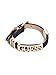 GUESS Factory Black and Gold-Tone Logo Friendship Bracelet