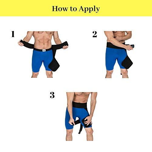 BODYMATE Compression Brace for Hip, Sciatica Nerve Pain Relief Thigh