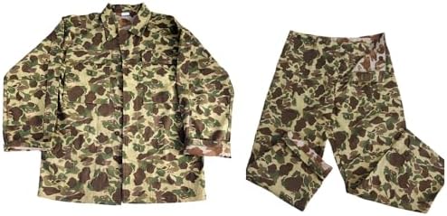 WW2 Duck Hunter Camo Jackets Vintage Men HBT Cotton Coats WWII US