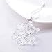 XIANGBAN Clear Crystal Snowflake Star Creative Snowflake Modeling Series Jewelry and Jewelry Box (Year Label Removable)