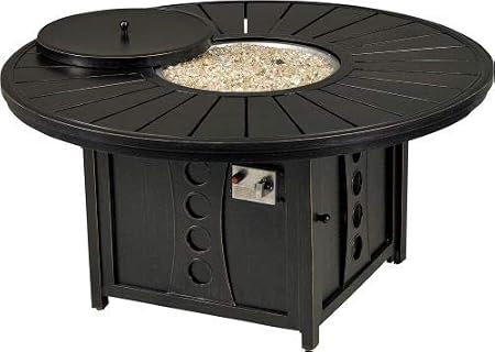 Amazon Com Patio Resort Lifestyle Jamaica 52 Round Fire Table Garden Outdoor