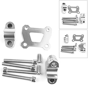 Topteng Riser voor Ya-ma-ha MT07 / FZ07 2014-2018 25 mm barback berg Clamp Kit zilver