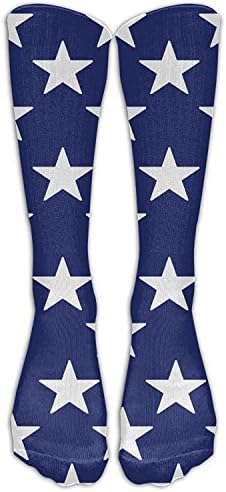 HUANLESONG American Start Eagl Women Graduated Compression Knee High Socks Fun Cool Casual Dress Socks for Men&amp;Women
