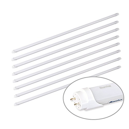 image for Barrina T8 T10 T12 LED Light Tube, 4ft, 24W 2500Lm, 6000K Super Bright