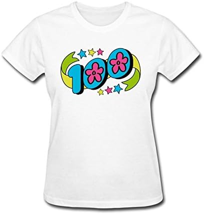 Layannie Women's Number 100 Score Art Short Sleeve T shirt XXL