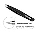 HAWATOUR Tweezers Set 3Pcs, Precision Stainless Steel Eyebrow Tweezers for Eyebrow Hair Facial Hair Removal, Splinter, Blackhead (Matte Black)