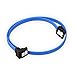 Sata cable TXLOVE 18 Inch SATA III 6.0 Gbps Data Cable with Locking Latch and 90-Degree Plug, 10x Sata Cable Blue