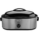 22-Pound Roaster Oven with Removable 3-Bin Buffet Server, 18-Quart, Stainless Steel