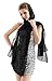 Alivila.Y Fashion Womens Chiffon Scarf Wrap Bridal Wedding Scarves Shawl for Bridesmaid-Black Chiffon