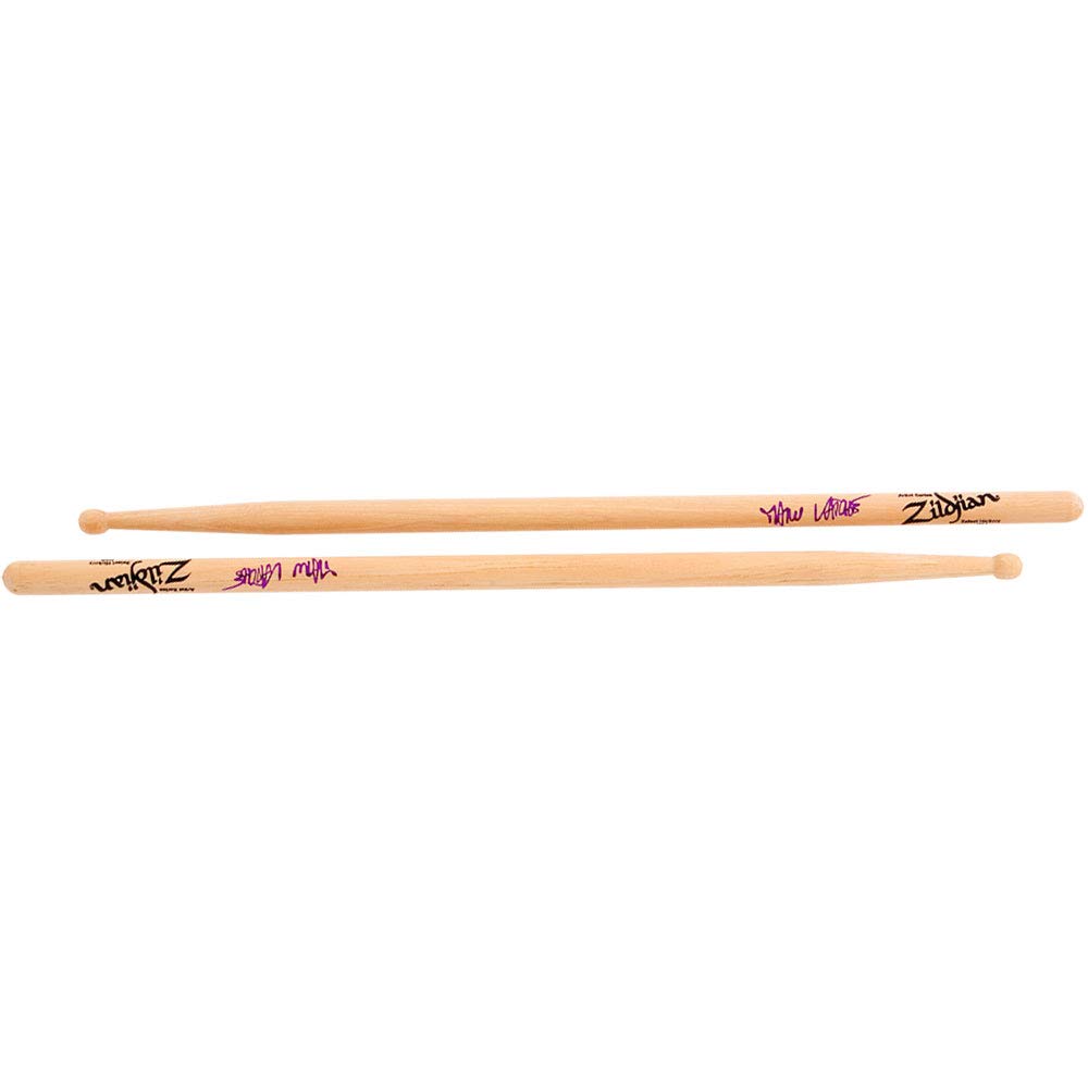 Zildjian ZASMK Artist Series Hickory Drumsticks - Manu Katche - Wood Tip, 2.0 in*16.0 in*3.0 in