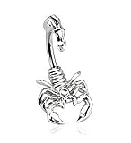 Scorpion Belly Navel Ring 14G
