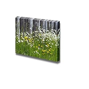 Canvas Prints Wall Art - Wild Flowers on The Meadow | Modern Wall Decor/Home Decoration Stretched Gallery Canvas Wrap Giclee Print & Ready to Hang - 12" x 18"
