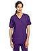 WonderWink Women's Scrubs Bravo 5 Pocket V-Neck Top, Grape, Medium