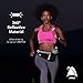 Athle Sport Running Fanny Adjustable Running Belt with Water Bottle Holder and Pouch - 360° Reflective, Travel Fanny One Size Fits All Phones - Hot Pink