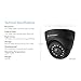 Amcrest 4MP POE Camera Dome, Security Outdoor IP Camera - IP67 Weatherproof, 98ft Night Vision, 118° FOV, Remote Live Viewing, 4-Megapixel (2688 TVL), IP4M-1055E (Black)