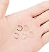 REVOLIA 18G 5Pcs Stainless Steel Nose Rings Hoop Body Piercing Jewelry 8MM