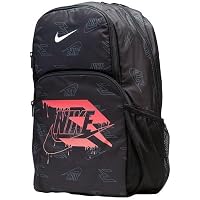 Amazon.com | Nike 3 Brand Graphic Print Backpack  Black/Volt  One Size  (30L) | Casual Daypacks
