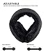 Metog Unisex Foldable Ear Warmers knits Winter EarMuffs Black