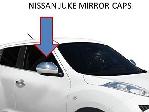 OMTEC NISSAN JUKE 2010-2015 CHROME HALF MIRROR COVER 2 PIECES PLASTIC CHROMED ITEM- 5008111 AFTERMARKET PARTS