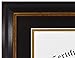 Golden State Art, 11x14 Frame for 8.5x11 Diploma/Certificate, Sawtooth Hangers for Wall Mounting with Real Glass, Black Gold & Burgundy Molding (Black/Gold Double Mat)