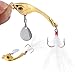 Sougayilang Jigs Fishing Lures Sinking Metal Spinner Bait Micro Jigging Bait-E-2.56in/0.42oz-5PCS with Box