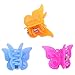 Jtshy 100 Pack of Assorted Color Butterfly Hair Clips, Bulk Small Butterfly Hair Clips