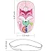 FD V8 Wireless Mouse Battery Included, 2.4G Cute Colorful Animal Slim Silent Travel Cordless Mouse Optical Designed Mice with Nano Receiver Compatible for Laptop Computer PC Chromebook (Pink Fox)