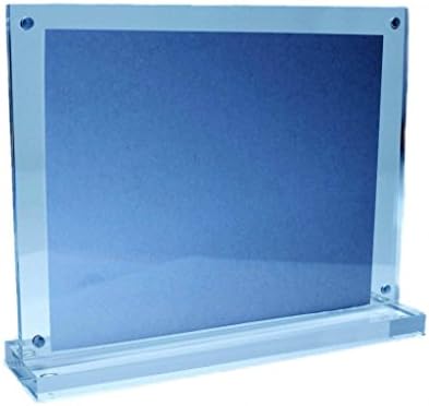 Clear Acrylic Magnetic Photo and Picture Frame. Measures 5” x 7”.