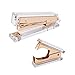 Acrylic Gold Stapler and Staple Remover by Draymond Story - Desktop Stationery Series