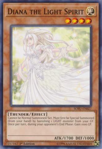 Yu-Gi-Oh! - Diana The Light Spirit - SOFU-EN027 - Soul Fusion - 1st Edition - Common